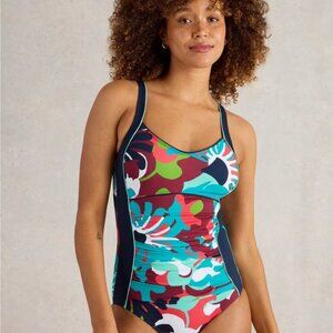 White stuff Splash Control Swimsuit navy mix